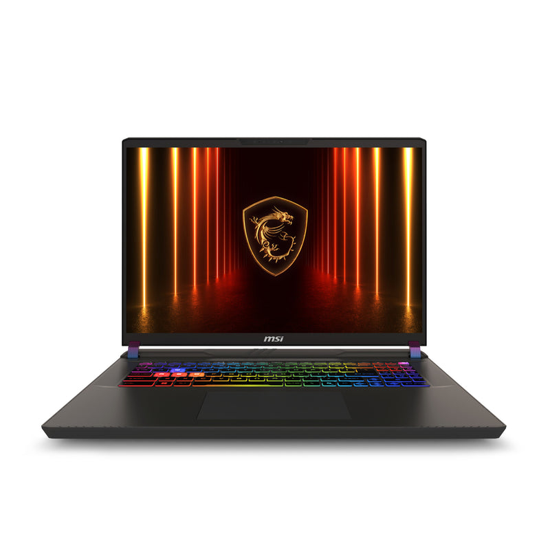 MSI Vector 17 HX AI A2XWJG-039 Intel Core Ultra 9 275HX Laptop 43,2 cm (17") Quad HD+ 32 GB DDR5-SDRAM 2 TB SSD NVIDIA GeForce RTX 5090 Wi-Fi 7 (802.11be) Windows 11 Home Tysk Grå