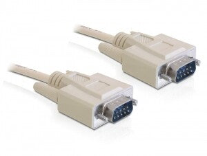 DeLOCK RS-232, 10m serielkabel Beige DB-9