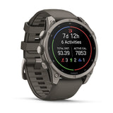 Garmin fēnix 9 3,56 cm (1.4") AMOLED 47 mm Digital 454 x 454 pixel Berøringsskærm Titanium Wi-Fi GPS (satellit)