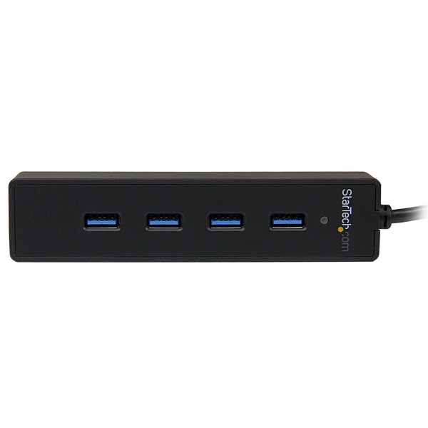 StarTech.com ST4300PBU3 interface hub USB 3.2 Gen 1 (3.1 Gen 1) Type-A 5000 Mbit/s Sort