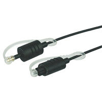 Goobay AVK 224-100 1.0m InfiniBand og fiberoptisk kabel 1 m Toslink 3.5mm Sort