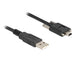 DeLOCK 80478 USB-kabel USB 2.0 1 m USB A Mini-USB B 0,48 Gbit/sek. Sort