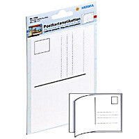 HERMA Post card labels 95x145mm white 10 pcs. selvklæbende etiket 10 stk