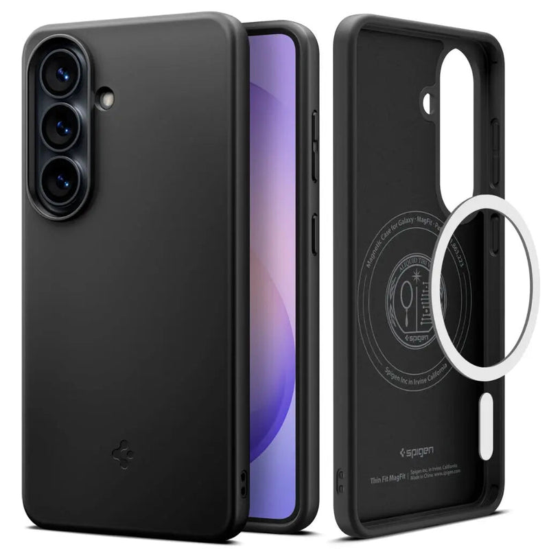 Spigen Thin Fit (MagFit) mobiltelefon etui 16 cm (6.3") Cover Sort