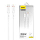 DUDAO L7SCL USB-C to cable 30W 1m white Hvid