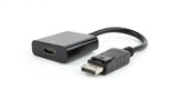 Gembird AB-DPM-HDMIF-002 videokabel adapter 0,1 m DisplayPort HDMI Sort