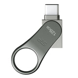Silicon Power Mobile C80 USB-nøgle 128 GB USB Type-A / USB Type-C 3.2 Gen 1 (3.1 Gen 1) Titanium