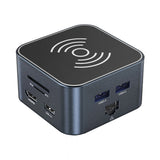 Wozinsky 12w1 ladowanie bezprzewodowe aluminiowy kabel 15 cm Ledningsført USB 3.2 Gen 2 (3.1 Gen 2) Type-C Grå