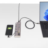 StarTech.com 5G7AIBS-USB-HUB-EU interface hub USB 3.2 Gen 1 (3.1 Gen 1) Type-B 5000 Mbit/s Grå