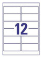 Avery L4772-25 print etiket Transparent