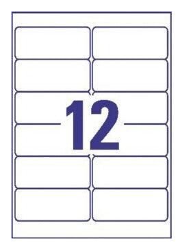 Avery L4772-25 print etiket Transparent