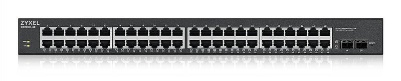 Zyxel GS1900-48HPv2 Administreret L2 Gigabit Ethernet (10/100/1000) Strøm over Ethernet (PoE) Sort