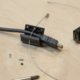 Deltaco Modulær HDMI-adapterring, HDMI til USB-C, sort
