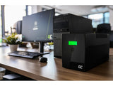 Green Cell UPS09 UPS-enhed Interaktivt indgangsstik 3 kVA 1400 W 5 AC stikkontakt(er)