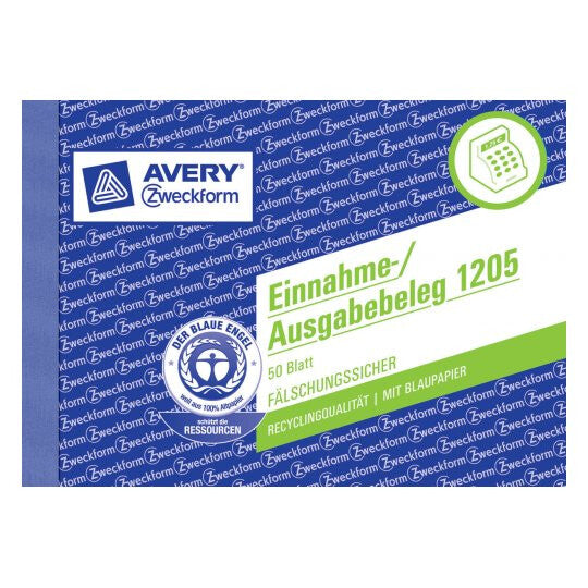 Avery 1205 administrationsbog Blå, Hvid