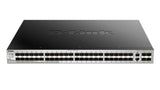 D-Link DGS-3130-54S Administreret L3 Sort, Grå