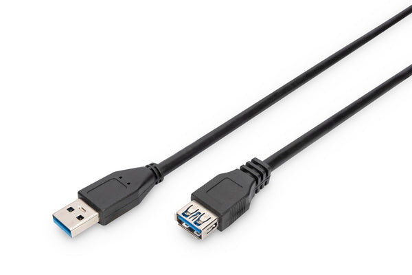 Digitus AK-300203-030-S USB-kabel USB 3.2 Gen 1 (3.1 Gen 1) 3 m USB A Sort