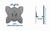 Gembird WM-42F-03 tv-beslag 106,7 cm (42") Sort