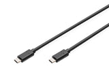 Digitus AK-300138-030-S USB-kabel USB 2.0 3 m USB C 0,48 Gbit/sek. Sort
