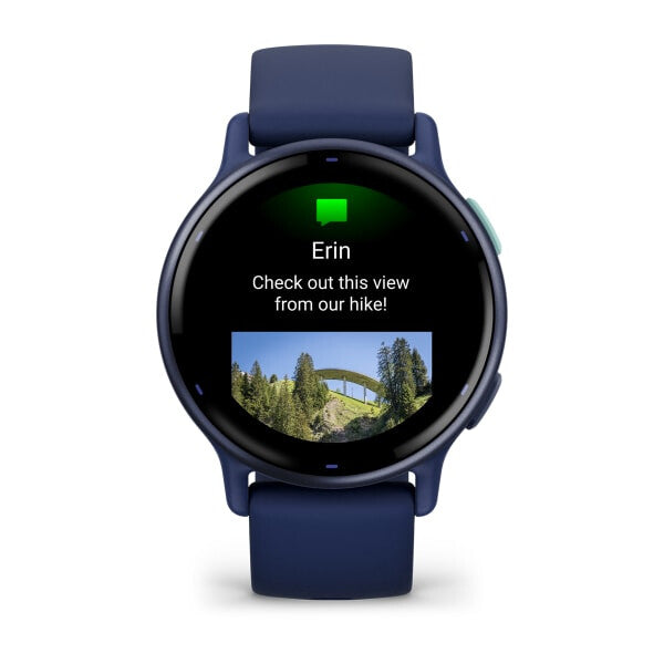 Garmin Vivoactive 5 3,05 cm (1.2") AMOLED 42 mm Digital 390 x 390 pixel Berøringsskærm Blå Wi-Fi GPS (satellit)