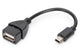 Digitus AK-300310-002-S USB-kabel USB 2.0 0,2 m Mini-USB B USB A Sort