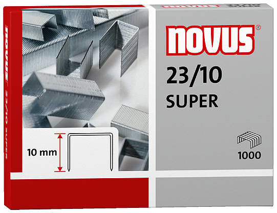 Novus 23/10 SUPER Hæftepakker 1000 hæfteklammer
