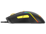 Tracer HORNET 87 tastatur Mus inkluderet Spil USB QWERTY Engelsk Sort, Gul