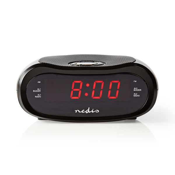 Nedis CLAR001BK vækkeur Digital alarmur Sort